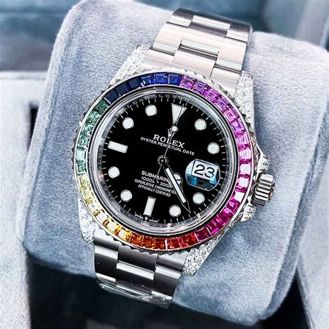 diamond rolex& 39|genuine Rolex diamond bezel.